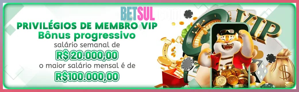 BETSUL bônus — cashback 15 por cento e níveis VIP